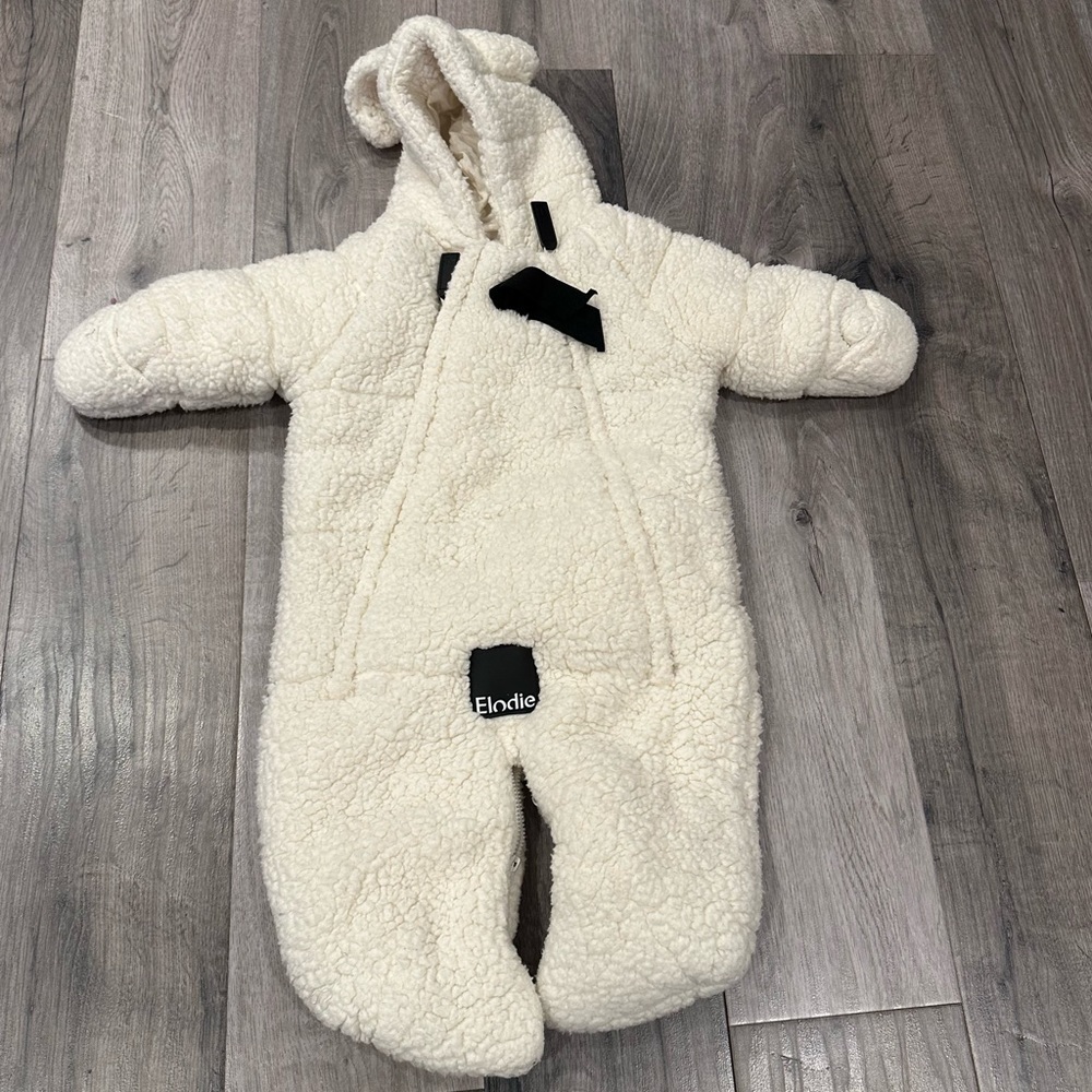 Elekid Cream Baby Snowsuit
